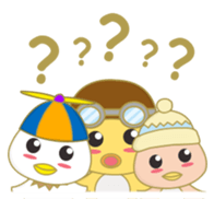 cute chicks siblings sticker #11915852