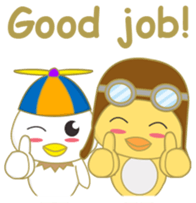 cute chicks siblings sticker #11915860