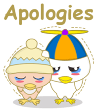 cute chicks siblings sticker #11915868