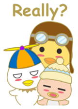 cute chicks siblings sticker #11915872