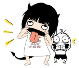 The little Angel and the little Devil 3 sticker #11916023