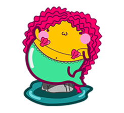 SAKHA - the cute and playful wild cat. sticker #11916085