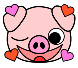 Smiley Pig sticker #11917547
