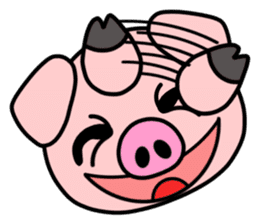 Smiley Pig sticker #11917549