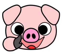 Smiley Pig sticker #11917550