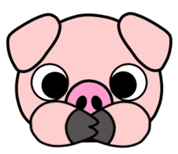Smiley Pig sticker #11917556