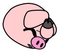 Smiley Pig sticker #11917566