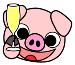 Smiley Pig sticker #11917574