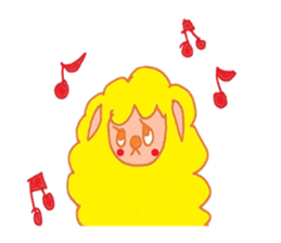 Fluffy lambs part2 sticker #11917592