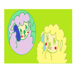 Fluffy lambs part2 sticker #11917594