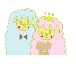 Fluffy lambs part2 sticker #11917611