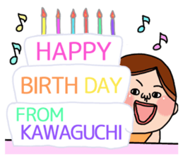 It is a sticker of Kawaguchi . sticker #11917998