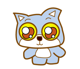 big eye animals sticker #11918863