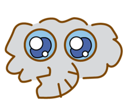 big eye animals sticker #11918869