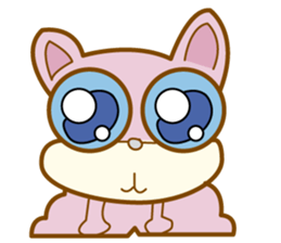 big eye animals sticker #11918890