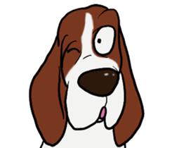 Basset hound 9(dog) sticker #11919702