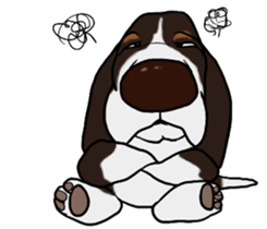 Basset hound 9(dog) sticker #11919707