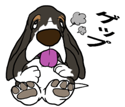 Basset hound 9(dog) sticker #11919720