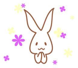 Relaxed rabbit. sticker #11920230