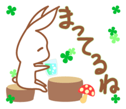 Relaxed rabbit. sticker #11920258