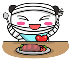 Ading The Mummy Panda sticker #11920322