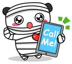 Ading The Mummy Panda sticker #11920340