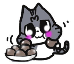Daily cat SABATORA! sticker #11920515
