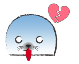 Broken-hearted seal (Animated) sticker #11920861