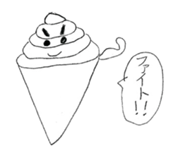 Fake soft cream chan sticker #11920963