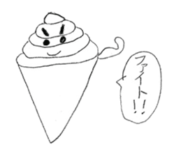 Fake soft cream chan sticker #11920963