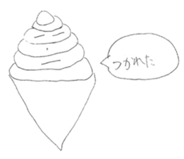 Fake soft cream chan sticker #11920966