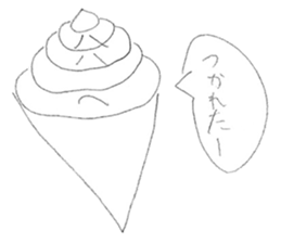 Fake soft cream chan sticker #11920967