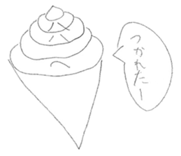 Fake soft cream chan sticker #11920967