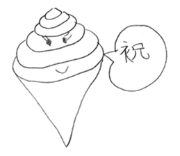 Fake soft cream chan sticker #11920974