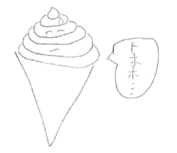 Fake soft cream chan sticker #11920978