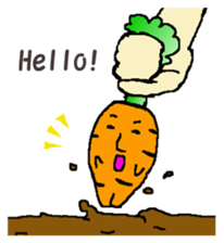 Feeling of vegetables Carrotver. sticker #11922102