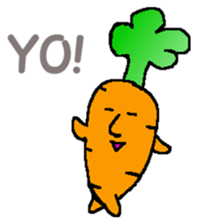 Feeling of vegetables Carrotver. sticker #11922103