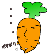 Feeling of vegetables Carrotver. sticker #11922107