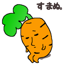 Feeling of vegetables Carrotver. sticker #11922110