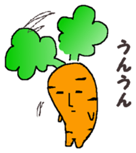 Feeling of vegetables Carrotver. sticker #11922111