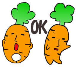 Feeling of vegetables Carrotver. sticker #11922112