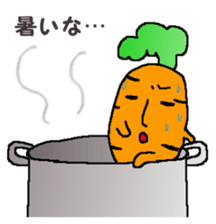 Feeling of vegetables Carrotver. sticker #11922114
