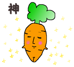 Feeling of vegetables Carrotver. sticker #11922115