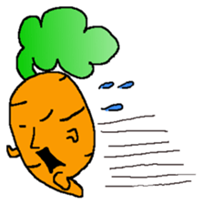 Feeling of vegetables Carrotver. sticker #11922119