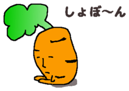 Feeling of vegetables Carrotver. sticker #11922120