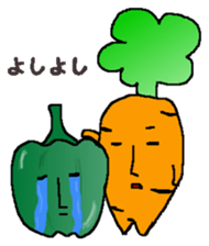 Feeling of vegetables Carrotver. sticker #11922131