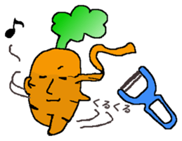 Feeling of vegetables Carrotver. sticker #11922132