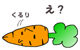 Feeling of vegetables Carrotver. sticker #11922133