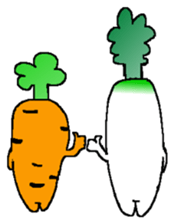 Feeling of vegetables Carrotver. sticker #11922135
