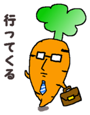Feeling of vegetables Carrotver. sticker #11922137